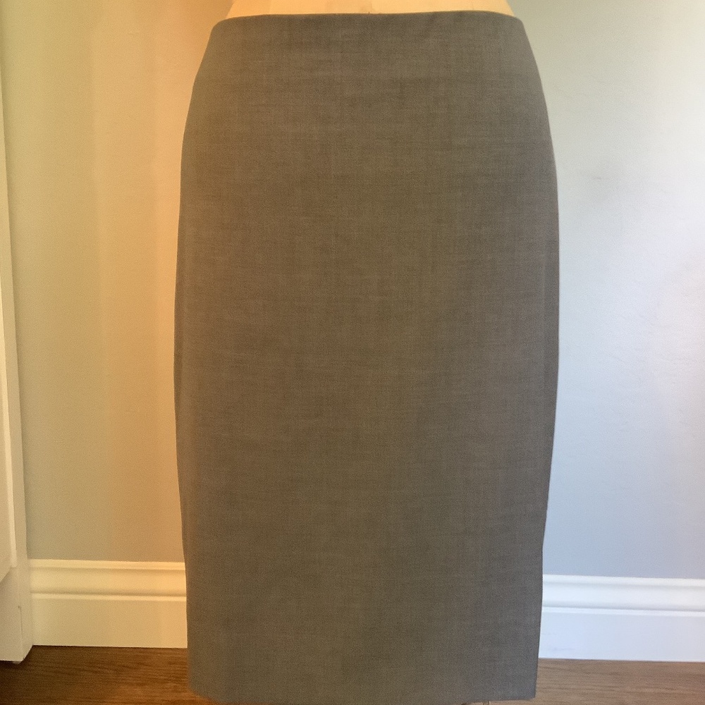 Talbots Grey Wool Pencil Skirt 14